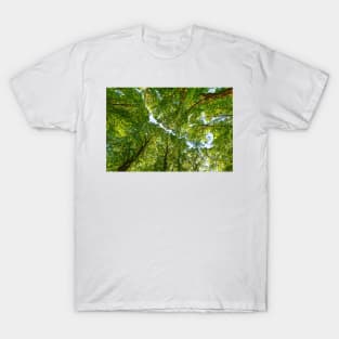 Green trees roof background T-Shirt